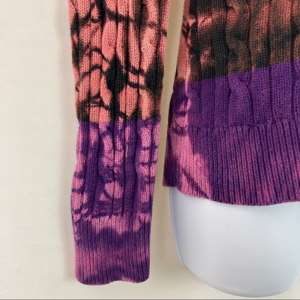 REVERSE Tie Dye V-Neck Sweater M - Picture 2 of 5